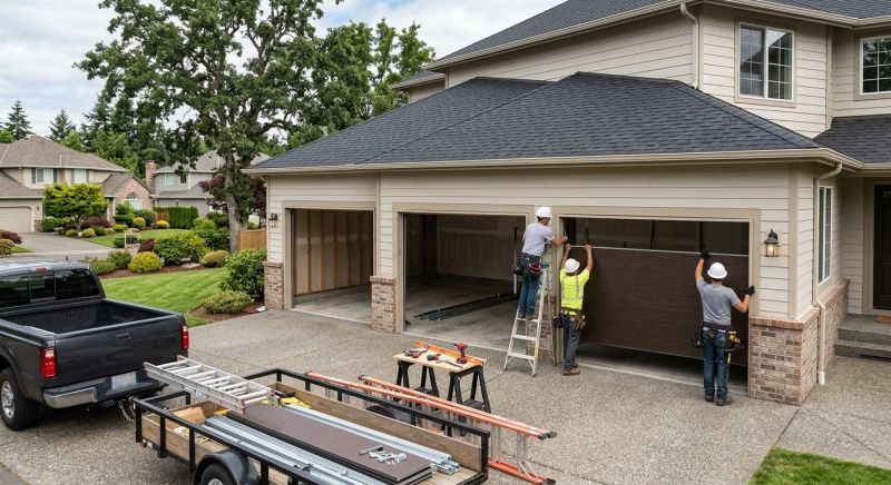 Four Car Garage Installation in Pearland, TX