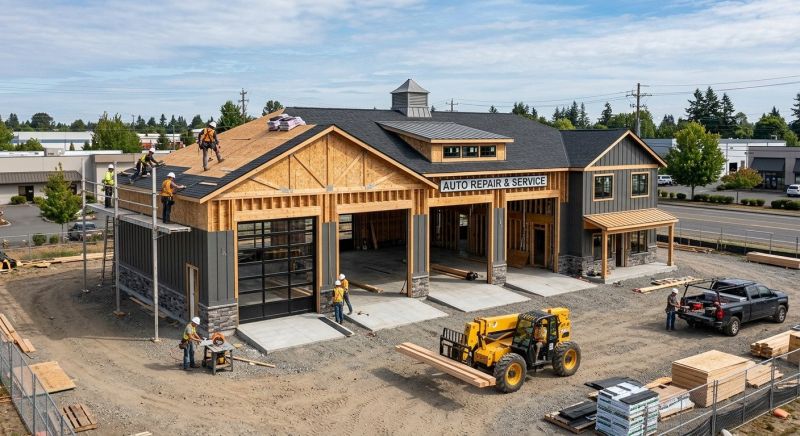 Commercial Garage Construction in Cypress, TX