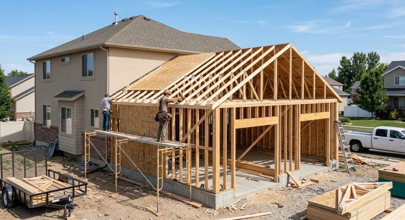 Garage Addition Installation in Conroe, TX