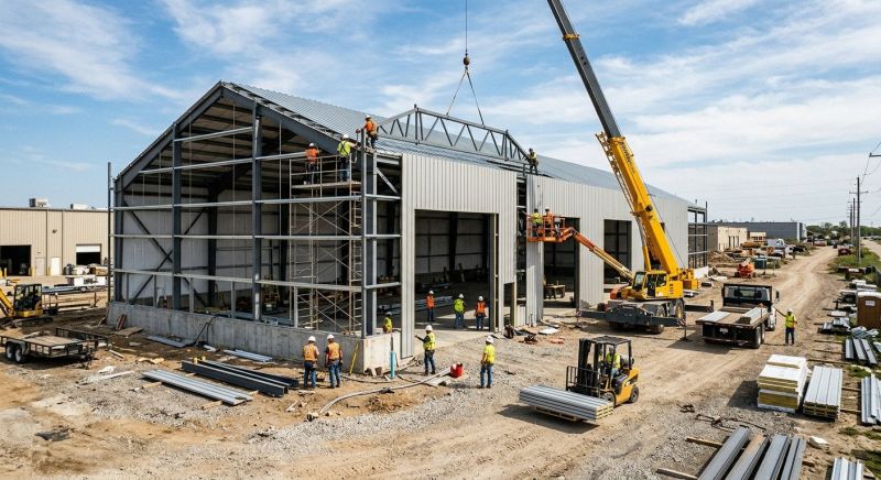 Industrial Garage Construction in Pearland, TX