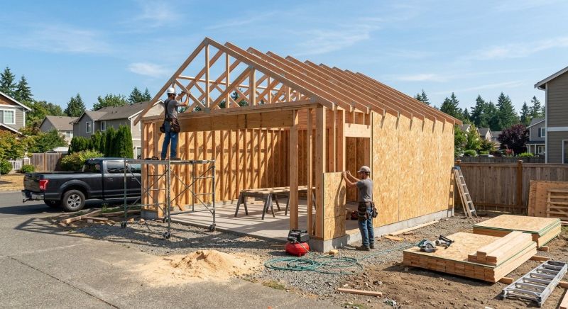 Storage Garage Construction in Katy, TX