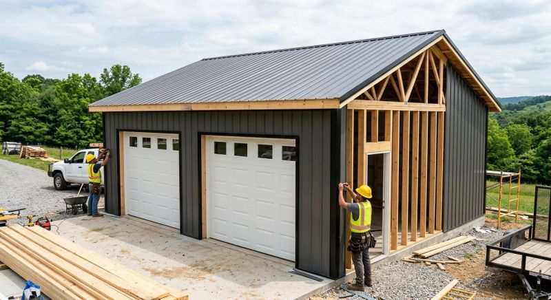 Storage Garage Construction in Katy, TX