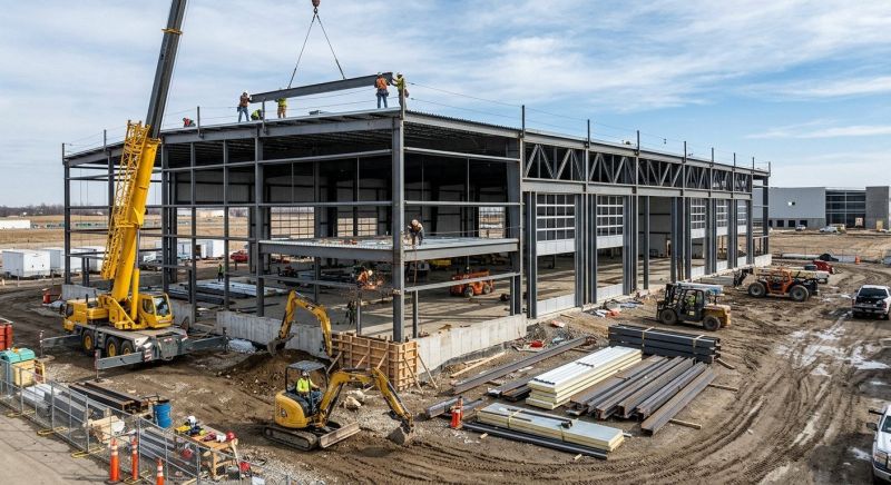Warehouse Garage Construction in Pearland, TX
