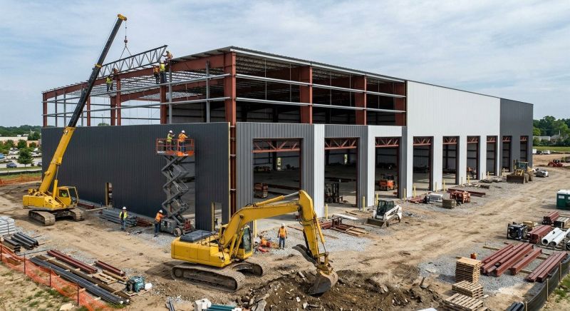 Warehouse Garage Construction in North Charleston, SC